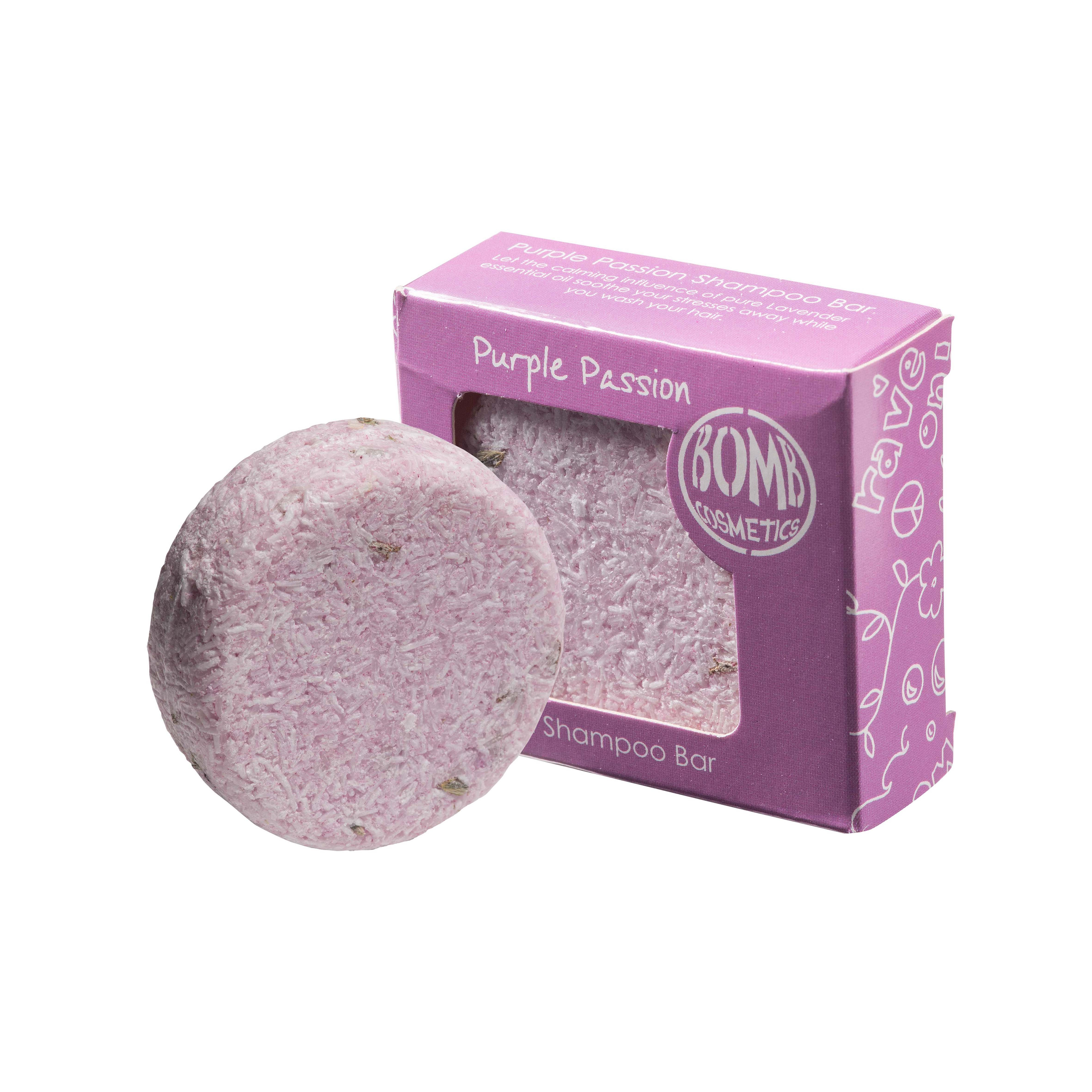Bomb精油洗髮餅．紫色熱情 50g
